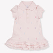 Ralph Lauren Baby Meisjes Jurk In Licht Roze