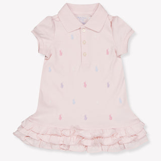 Ralph Lauren Baby Girls Dress In Light Pink