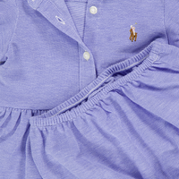 Ralph Lauren Baby Girls Dress In Light Blue