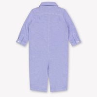 Ralph Lauren Baby Boys Playsuit In Light Blue