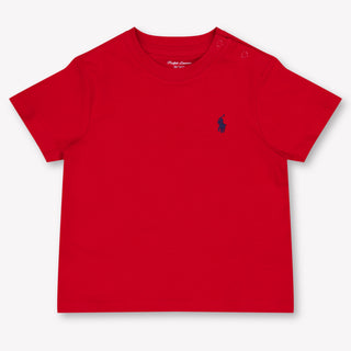 Ralph Lauren Baby Jongens T-Shirt In Rood