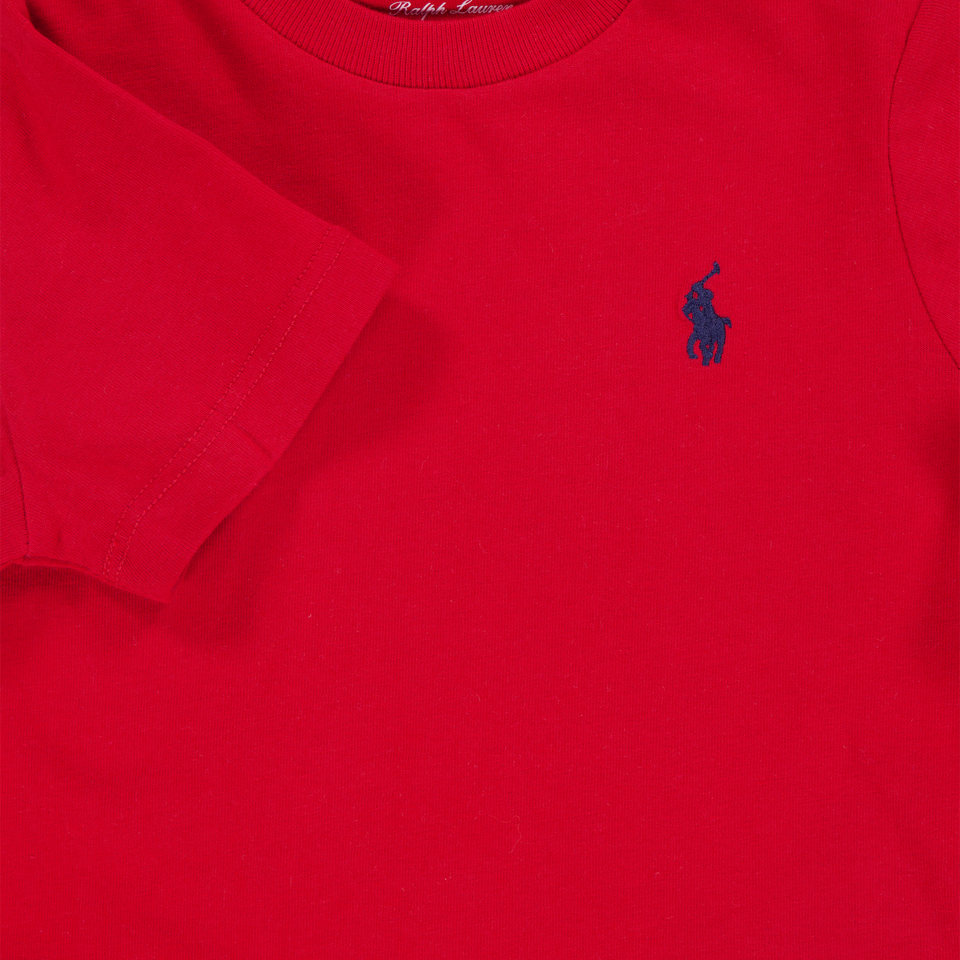 Ralph Lauren Baby Jongens T-Shirt In Rood