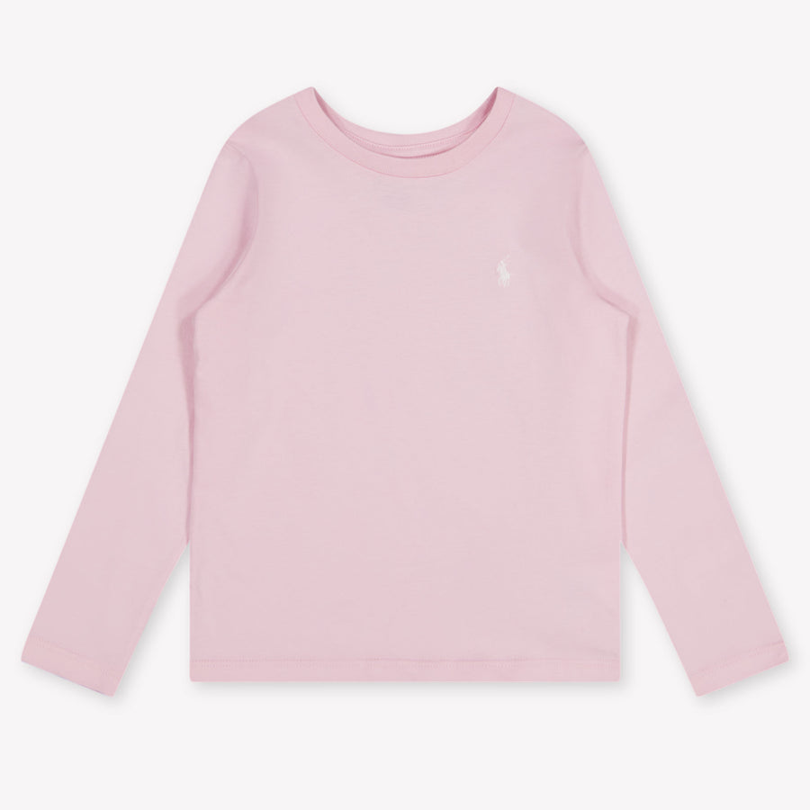 Ralph Lauren Kinder Meisjes T-Shirt In Licht Roze