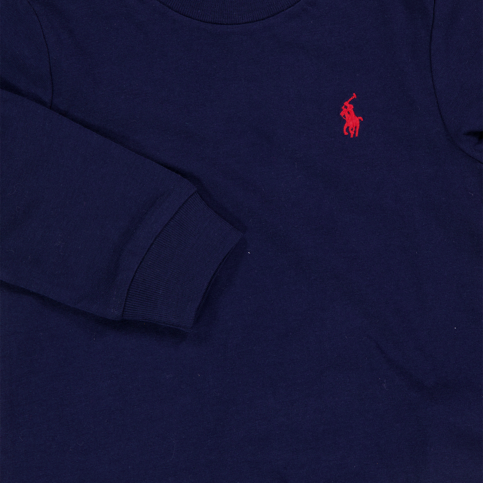 Ralph Lauren Baby Jongens T-Shirt In Navy