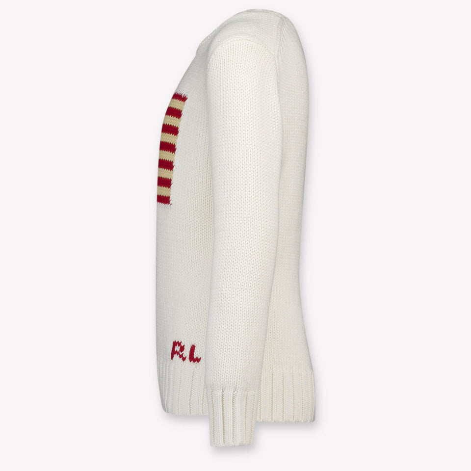 Ralph Lauren Kids Boys Sweater In White