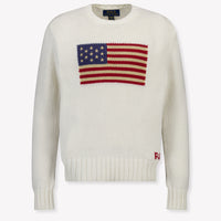 Ralph Lauren Kids Boys Sweater In White