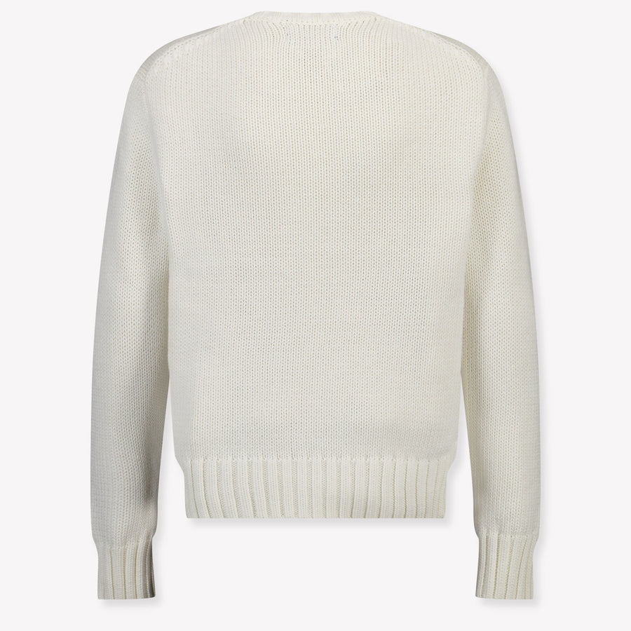 Ralph Lauren Kids Boys Sweater In White