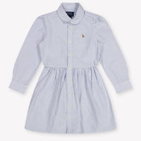 Ralph Lauren Kinder Meisjes Jurk In Licht Blauw