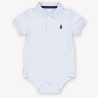 Ralph Lauren Baby Boys Romper In Light Blue