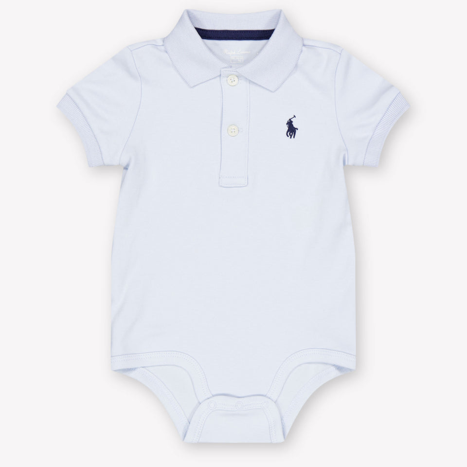 Ralph Lauren Baby Boys Romper In Light Blue