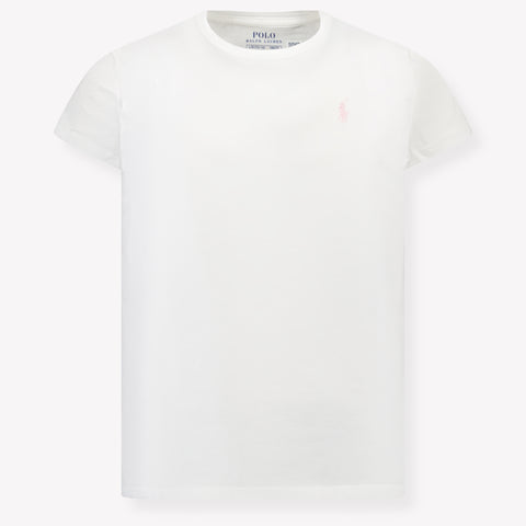 Ralph Lauren Kids Girls T-Shirt In White