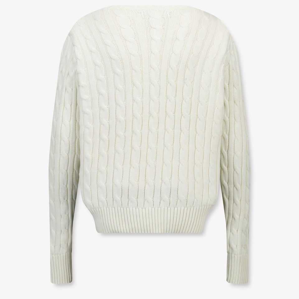 Ralph Lauren Kids Girls Sweater In OffWhite