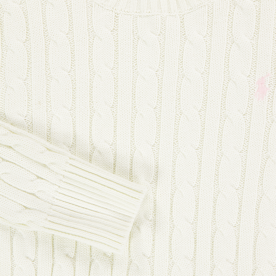 Ralph Lauren Kids Girls Sweater In OffWhite