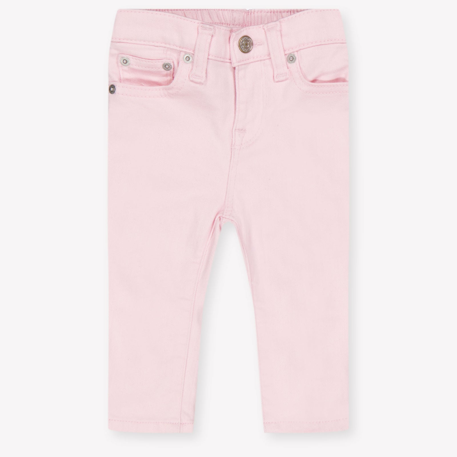 Ralph Lauren Baby Girls Jeans In Light Pink