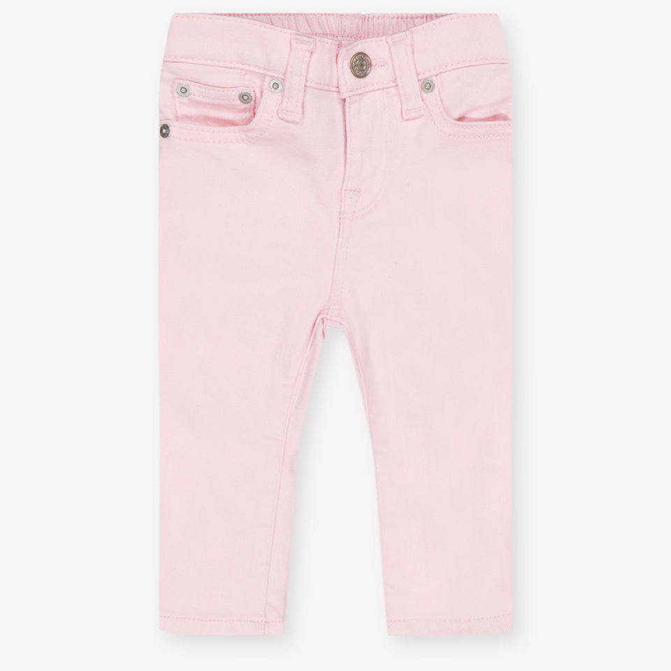 Ralph Lauren Baby Girls Jeans In Light Pink