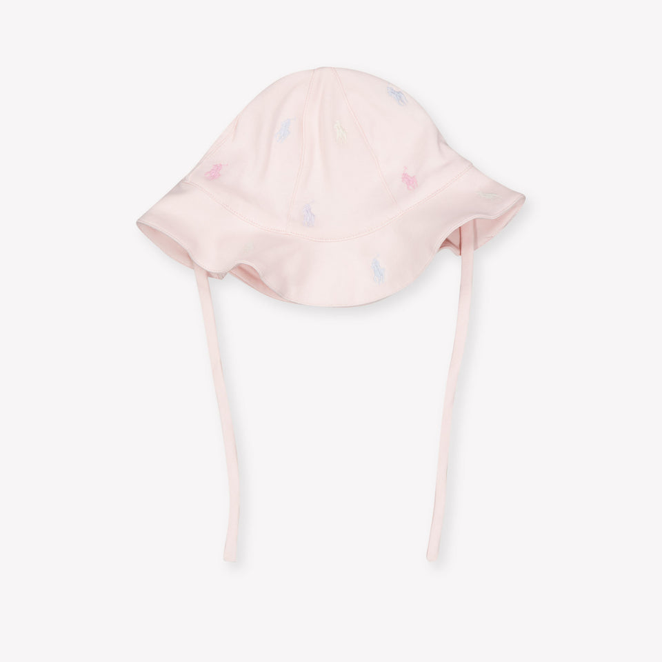 Ralph Lauren Baby Girls Hat In Light Pink