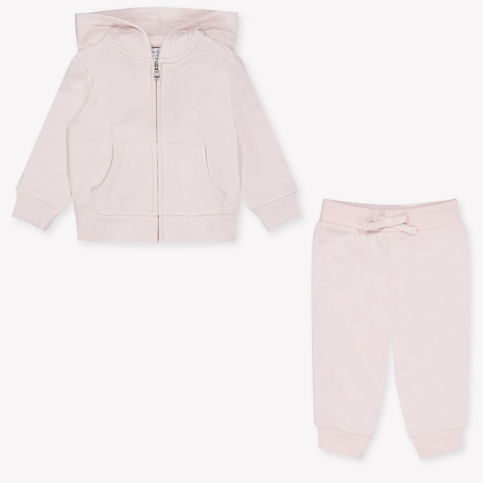 Ralph Lauren Baby Girls Jogging suit In Light Pink