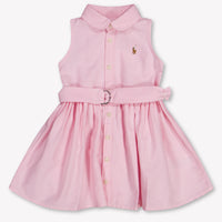 Ralph Lauren Baby Girls Dress In Light Pink