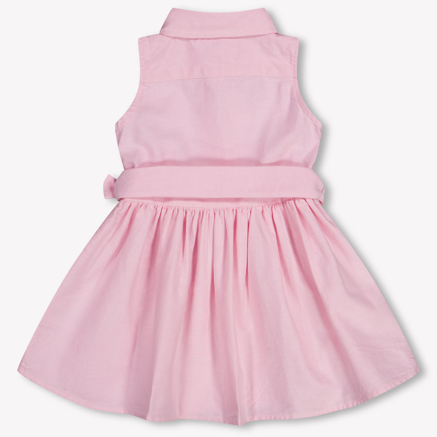 Ralph Lauren Baby Girls Dress In Light Pink