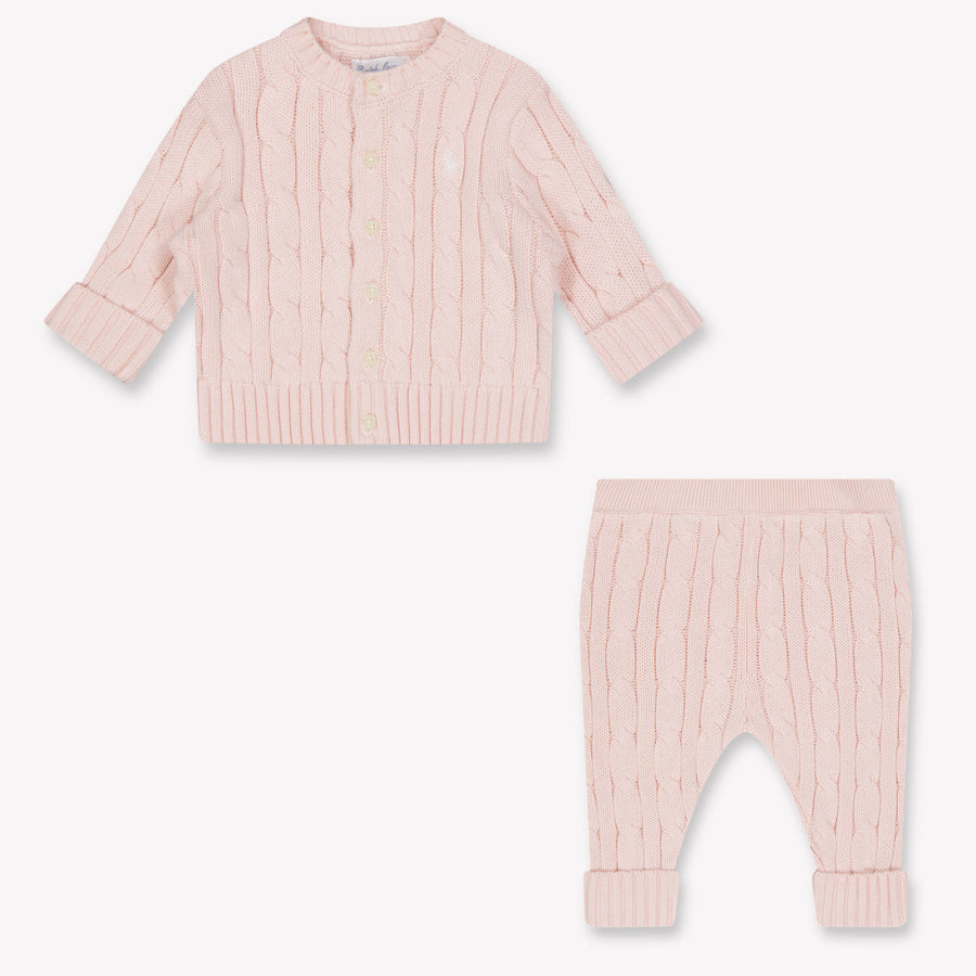 Ralph Lauren Baby Girls Set in Light Pink
