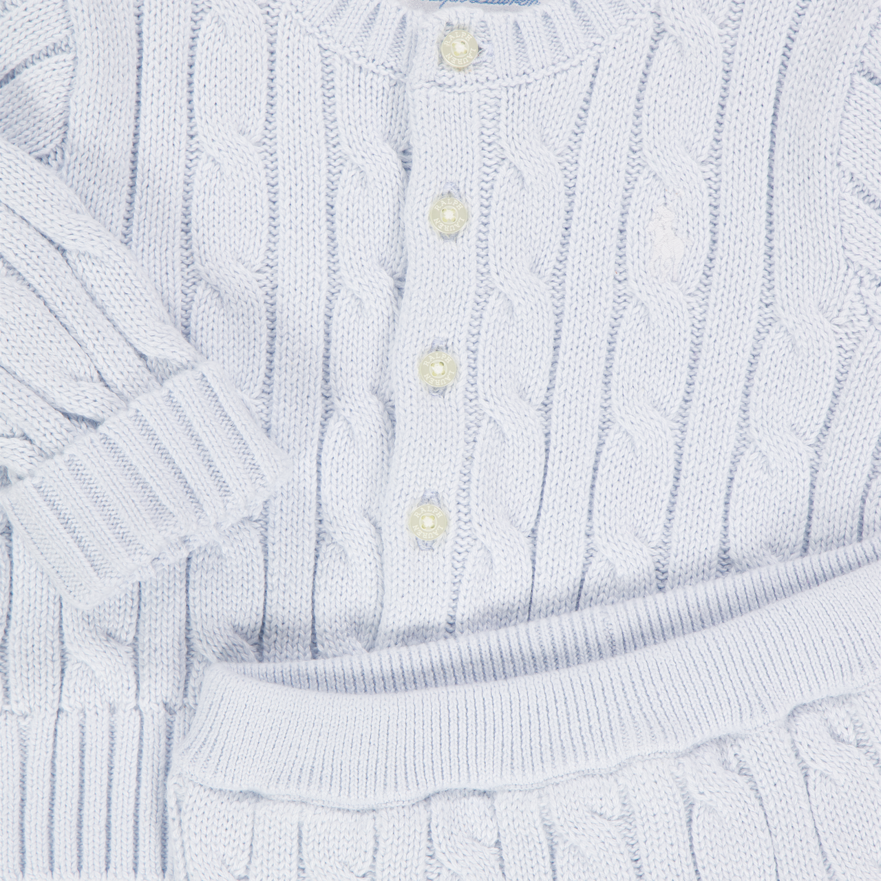 Ralph Lauren Baby Unisex Set In Light Blue