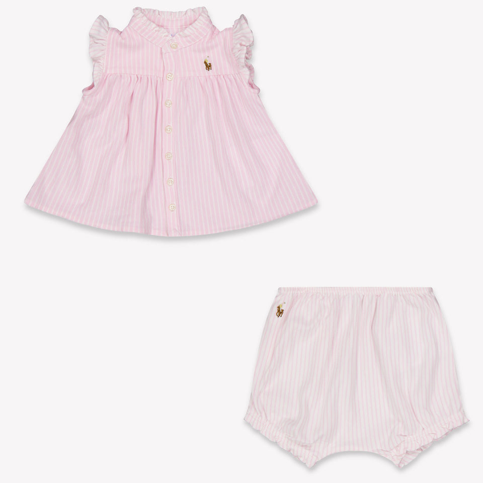 Ralph Lauren Baby Girls Set In Light Pink