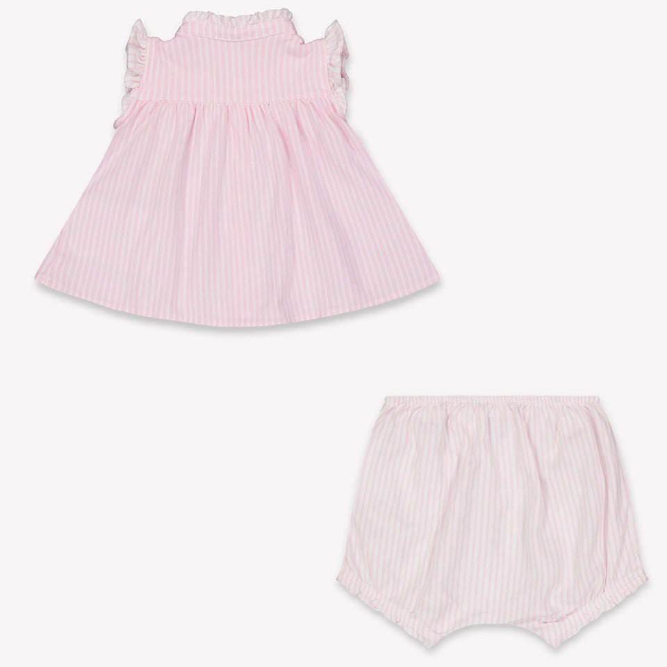 Ralph Lauren Baby Girls Set In Light Pink
