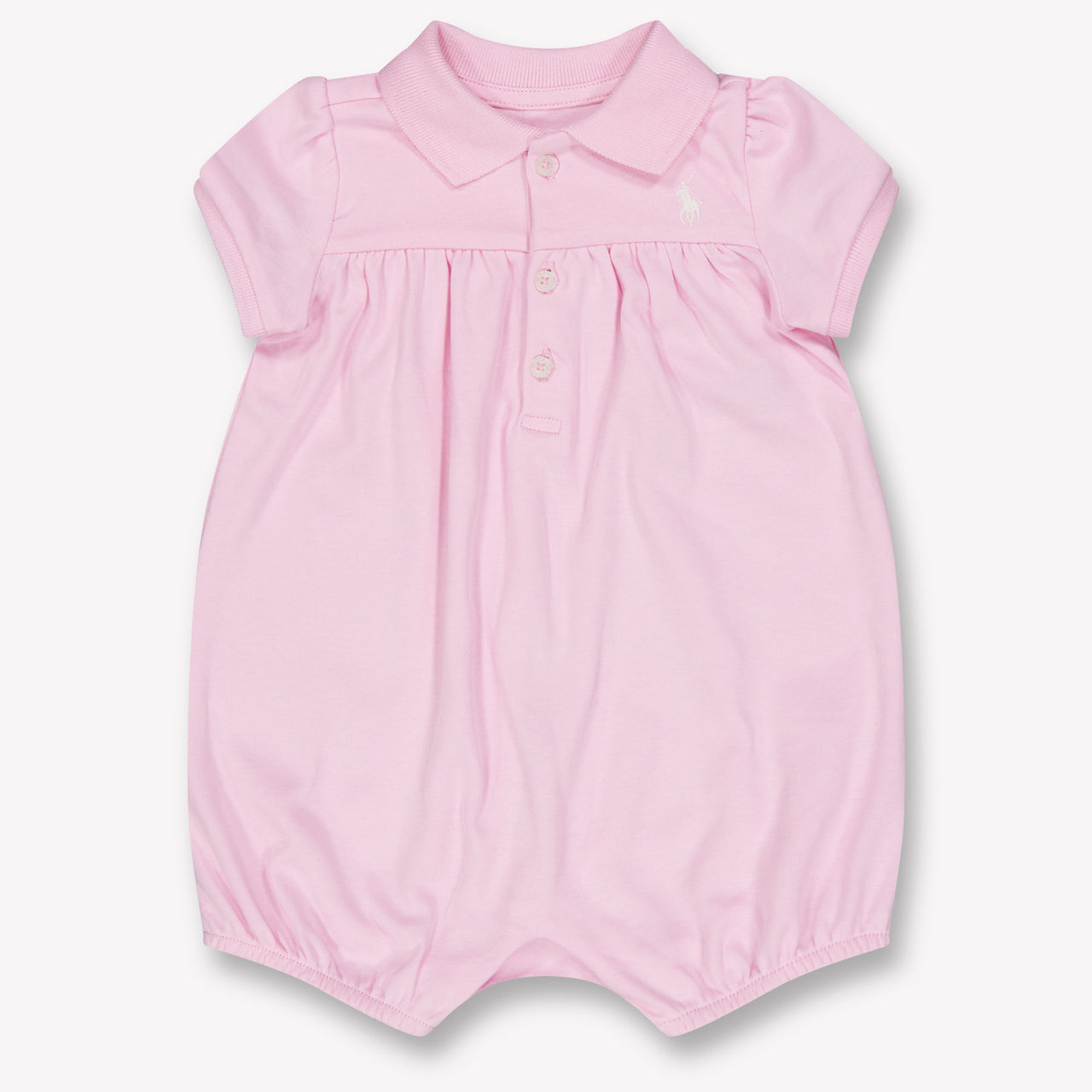 Ralph Lauren Baby Girls Playsuit In Light Pink