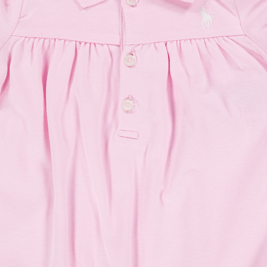 Ralph Lauren Baby Girls Playsuit In Light Pink