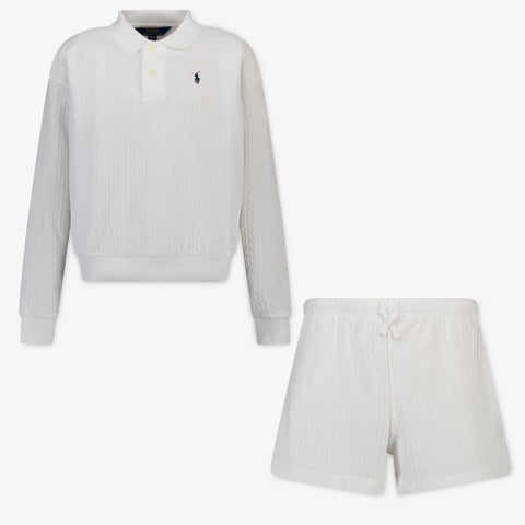 Ralph Lauren Kids Girls Set In White