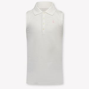 Ralph Lauren Kinder Meisjes Polo In Wit