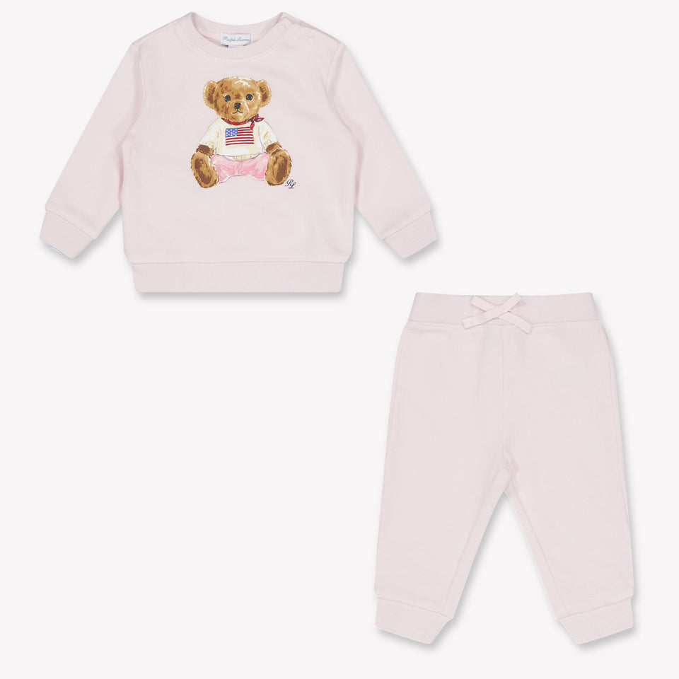 Ralph Lauren Baby Meisjes Joggingpak In Licht Roze