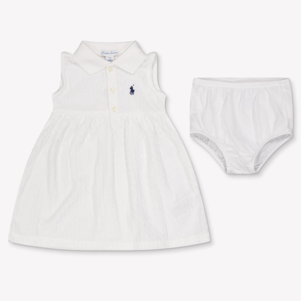 Ralph Lauren Baby Girls Dress In White