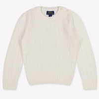 Ralph Lauren Kinder Meisjes Trui In Off White