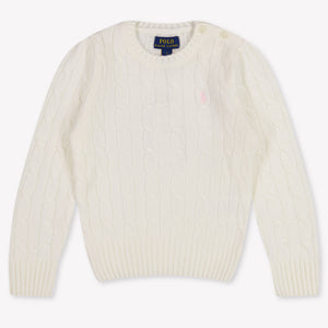 Ralph Lauren Kinder Meisjes Trui In Off White