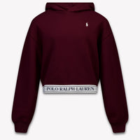 Ralph Lauren Kids Girls Sweater In Bordeaux