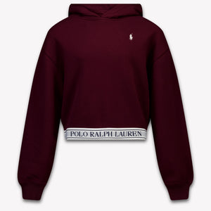 Ralph Lauren Kids Girls Sweater In Bordeaux