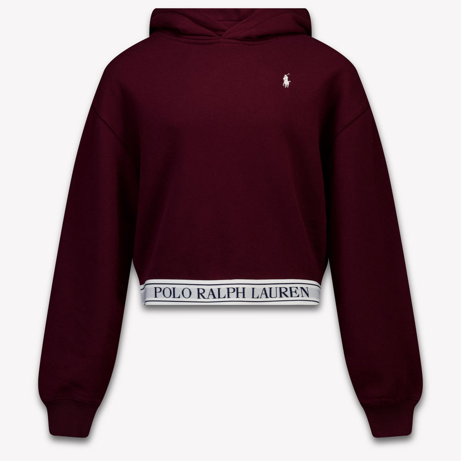 Ralph Lauren Kids Girls Sweater In Bordeaux