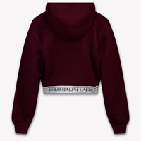 Ralph Lauren Kids Girls Sweater In Bordeaux