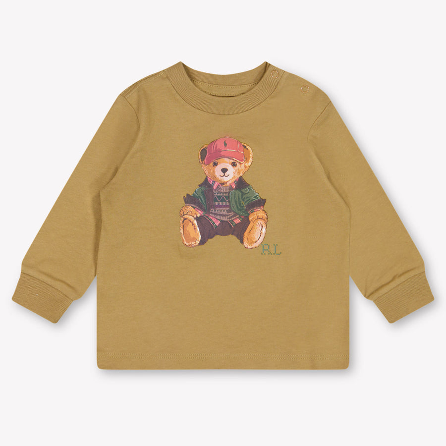 Ralph Lauren Baby Boys T-Shirt In Camel