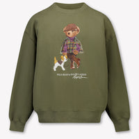 Ralph Lauren Kinder Meisjes Trui In Olijf Groen