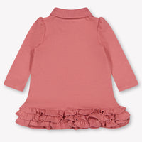 Ralph Lauren Baby Girls Dress In Old Pink