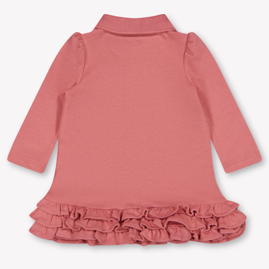Ralph Lauren Baby Girls Dress In Old Pink