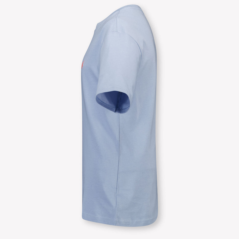 Ralph Lauren Kinder Jongens T-Shirt In Licht Blauw