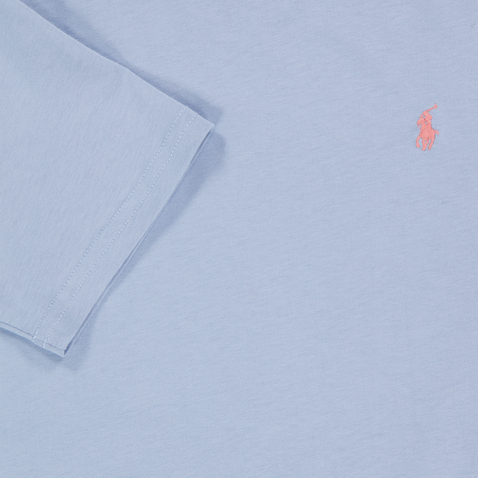 Ralph Lauren Kinder Jongens T-Shirt In Licht Blauw