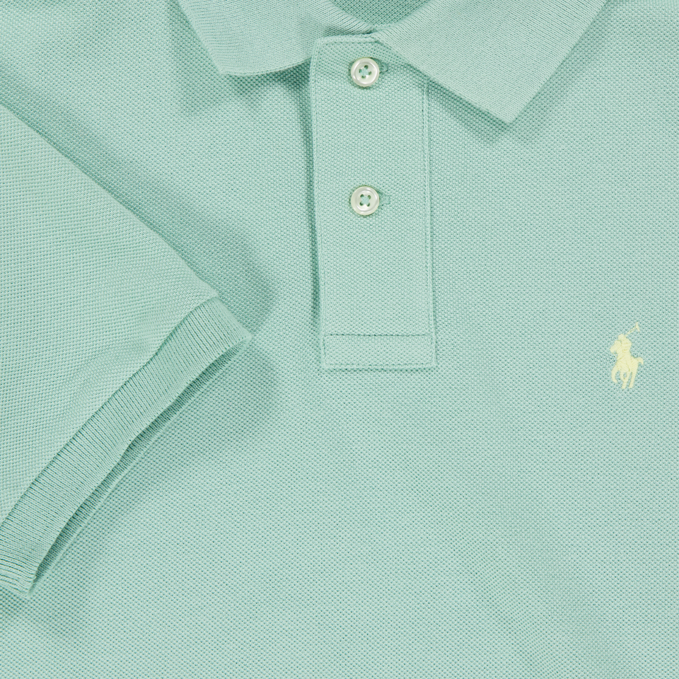 Ralph Lauren Kids Boys Polo In Light Green