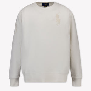 Ralph Lauren Kids Boys Sweater In White