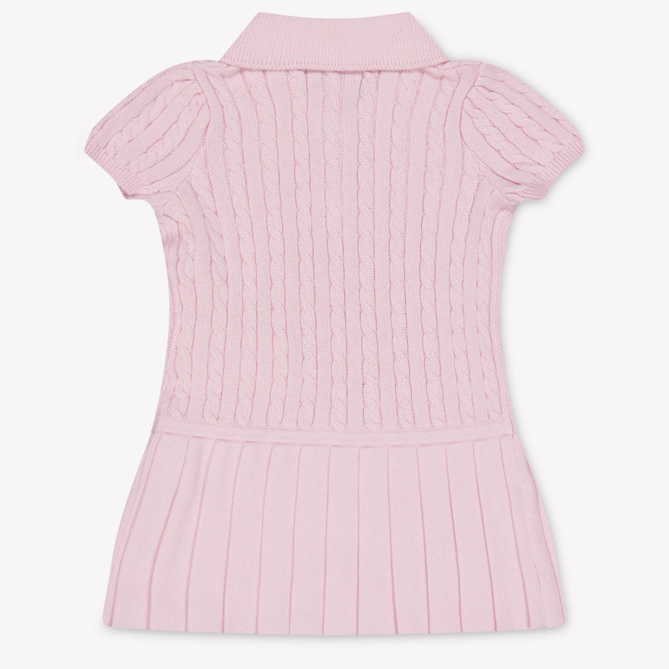 Ralph Lauren Baby Girls Dress In Light Pink