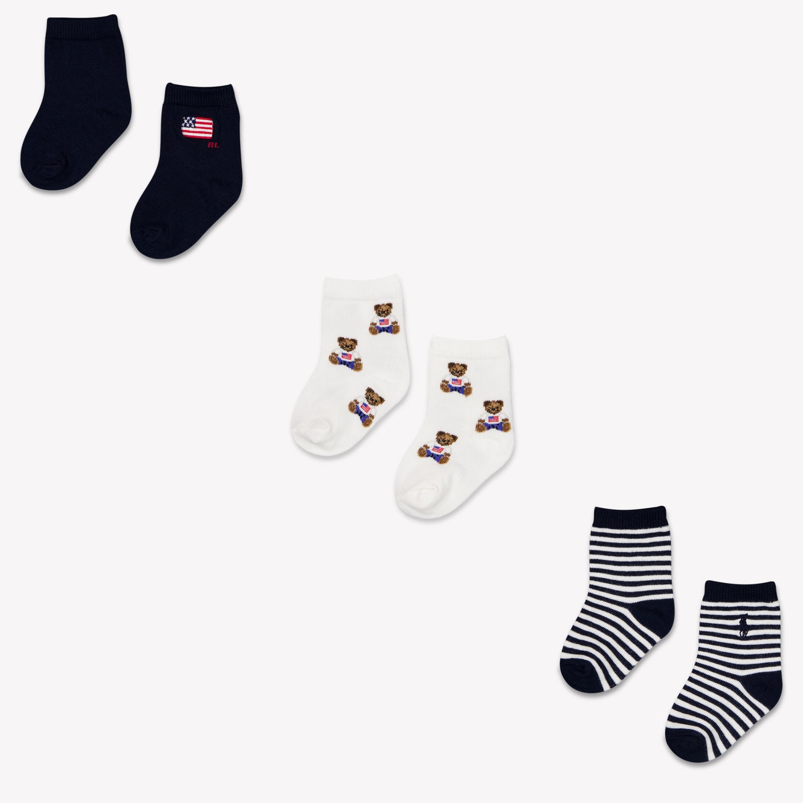 Ralph Lauren Baby Boys Socks In Navy
