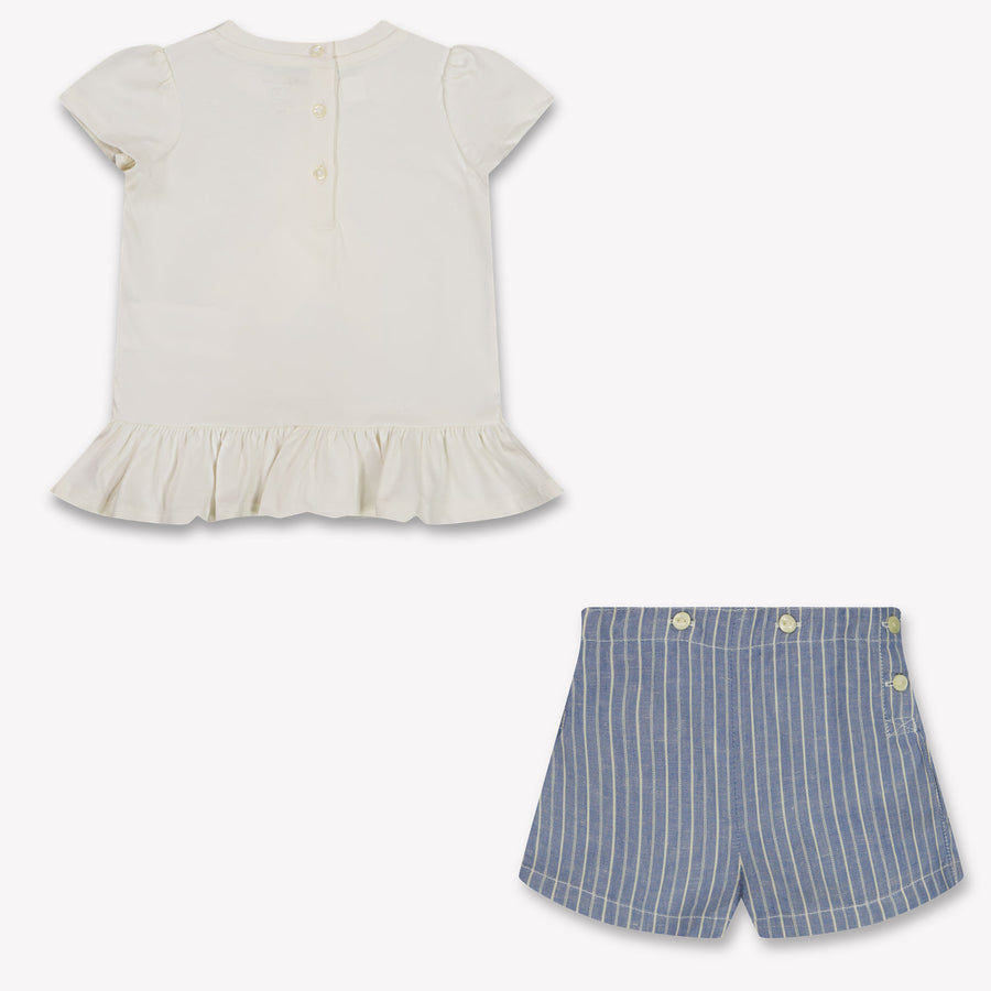 Ralph Lauren Baby Girls Set In OffWhite